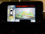 全方位のバックカメラの画像です。ガイドラインがスムースな車庫入れをサポートいたします!車庫入れの安心感がアップしますね☆