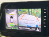 【アラウンドビューモニター】専用のカメラにより、上から見下ろしたような視点で360度クルマの周囲を確認することができます☆死角部分も確認しやすく、狭い場所での切り返しや駐車もスムーズに行えます。