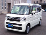 人気のスペーシアHYBRIDX福祉車両仕様が入荷しました。トランクルームに車いすスロープがついてます!