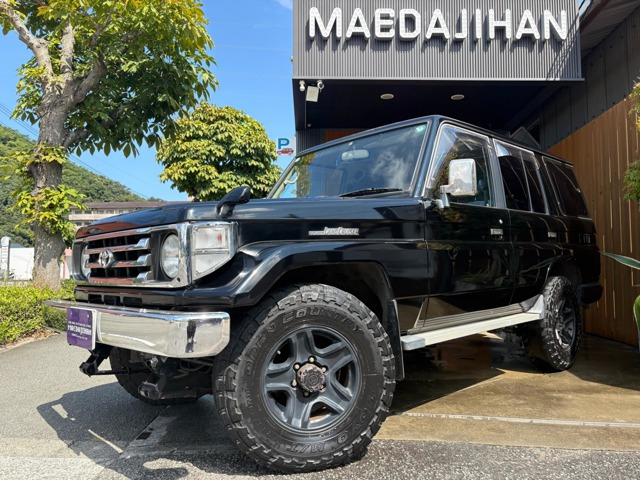 ランドクルーザー704.2 LX ディーゼル 4WDタイベル・タイヤ交換渡し!社外ウッドステ