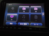フルセグテレビ搭載。DVD・CD再生・SDカードにも対応しています。