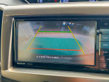 安全にバックするにはモニターがあると助かりますね。ガイド付きなので、駐車がきれいに決まりやすい!