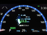 イグニッションONで鮮やかに発光するメーター。