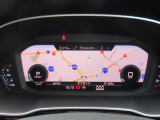 バーチャルコックピット。ODOメーターやオーディオ操作、電話通話選択、MAPの確認まで可能。