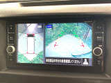 【アラウンドビューモニター】専用のカメラにより、上から見下ろしたような視点で360度クルマの周囲を確認することができます☆死角部分も確認しやすく、狭い場所での切り返しや駐車もスムーズに行えます。