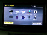 オーディオのソース画面です。AM・FMラジオ、CD再生、フルセグTV、Bluetoothオーディオ機能付き!