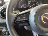 ステアリングスイッチでオーディオ操作が可能。運転姿勢や視線を外す事なく操作でき、安心して運転ができます。