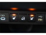 運転席/助手席シートヒーター付です。