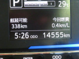 航続可能距離で後どのくらい走るかが分かって便利。