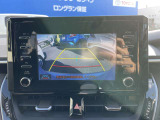 バックカメラです(^^♪ナビゲーションにこのように映ります。見えずらい真後ろもこれで安心ですよ!
