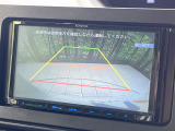 【バックカメラ】駐車時に後方がリアルタイム映像で確認できます。大型商業施設や立体駐車場での駐車時や、夜間のバック時に大活躍!運転スキルに関わらず、今や必須となった装備のひとつです!