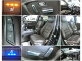 運転席、助手席は電動パワーシート搭載!また1つのキーごとシート位置を記憶できるメモリー機能付き!またシートヒーター、シートベンチレーションも搭載!