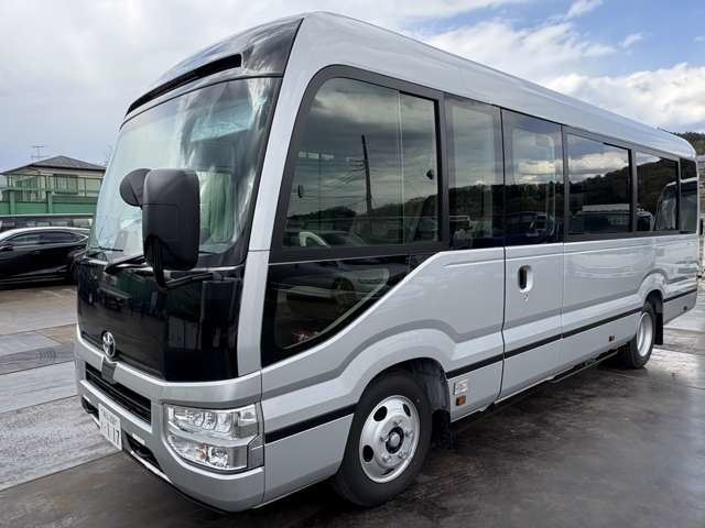 コースター GX ロング 2KG-GDB70 観音門 Aftermarketナビ 走行TV