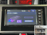 ナビ画面連動のETC付きです。高速道路料金所での小銭の出し入れや雨天時における窓の開け閉めなどの煩わしさが解消できます。料金所の通過もスムーズで快適ですよ。