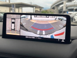 【360°ビューモニター】専用のカメラにより、上から見下ろしたような視点で360度クルマの周囲を確認することができます☆死角部分も確認しやすく、狭い場所での切り返しや駐車もスムーズに行えます。