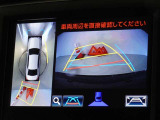 バックガイドモニターを装備してます、車庫入れもラクラクです。パノラミックビューモニターを搭載しています、上からの画像も表示されます。