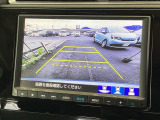 便利な3ビュー切り替え、ガイド線表示付きのバックカメラです!後退時、後方の視界をサポートします!