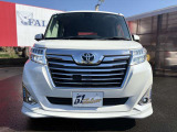 ルーミーカスタム4WD入庫いたしました!☆トヨタ純正ナビ☆Bluetooth☆衝突軽減ブレーキ☆クルーズコントロール☆ステアリングスイッチ☆LEDヘッドライト☆フォグライト☆ETC☆