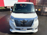 ルーミーカスタム4WD入庫いたしました!☆トヨタ純正ナビ☆Bluetooth☆衝突軽減ブレーキ☆クルーズコントロール☆ステアリングスイッチ☆LEDヘッドライト☆フォグライト☆ETC☆