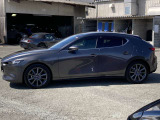 サイドビューです。車が走り去るまで、人の目に移りこむもの。見る人を魅了したい・・・。そんな想いでマツダデザインは作り出されています。