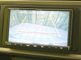 【バックカメラ】駐車時に後方がリアルタイム映像で確認できます。大型商業施設や立体駐車場での駐車時や、夜間のバック時に大活躍!運転スキルに関わらず、今や必須となった装備のひとつです!