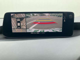 360度ビューカメラを搭載。4方の小型カメラの映像を処理し、車両真上からの映像に変換しています。駐車時大いに役に立ちます。