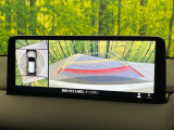 【360°ビューモニター】専用のカメラにより、上から見下ろしたような視点で360度クルマの周囲を確認することができます☆死角部分も確認しやすく、狭い場所での切り返しや駐車もスムーズに行えます。