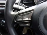 オーディオの音量やチャンネル操作ができるスイッチが、ハンドルに付いています。運転中でも、操作が行えて非常に安全・便利です!