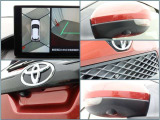 フロントモニター・サイドモニター・バックモニターを使用し、車を上から見たような画像が表示されますので、安心してお車の駐車が出来ますよ。尚、駐車時には必ず、お客様の目視にて駐車をお願い致します。