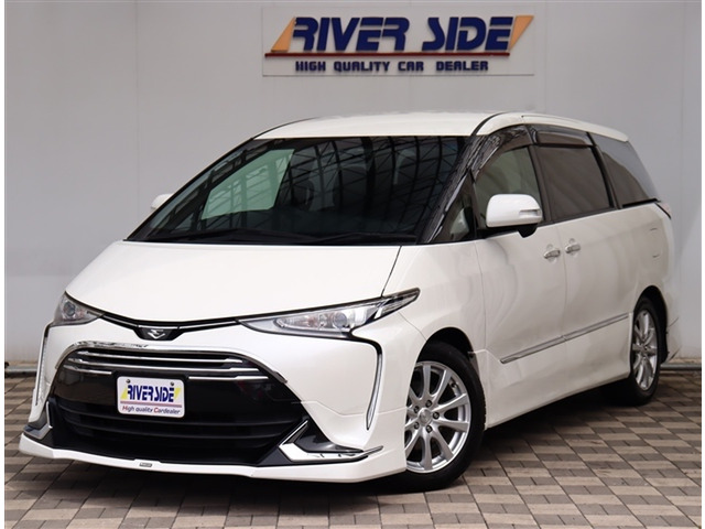 エスティマ2.4 アエラス プレミアムモデリスタエアロ・ローダウン・10型ナビ