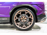 Rims Pelope 23'' with titanium wheel bolts - Diamond finished Bronze