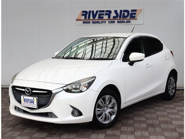 デミオ1.3 13S アーバン スタイリッシュ モード純正マツコネナビ フルセグ DVDデッキ ブル