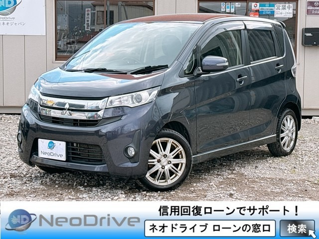 eKカスタムT 4WD純正メモリーナビ フルセグTV タッチパネ