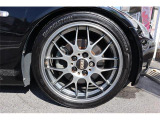 BBS18インチAWです。タイヤは5分山以上あります。まだまだ走れます!嬉しいですね!