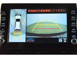 専用のカメラにより、上から見下ろしたような視点で360度クルマの周囲を確認することができます☆縦列駐車や幅寄せ時に活躍してくれます