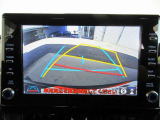 バックカメラで後方がリアルタイム映像で確認できます!商業施設や駐車場での駐車時や、夜間のバック時にも安心です♪