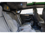 Embroidered Lamborghini shield on headrest