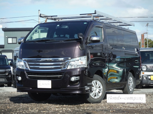 NV350キャラバン2.5 ライダー プレミアムGX ロング ディーゼル 4WDロッキールーフキャリア・プッシュスタート