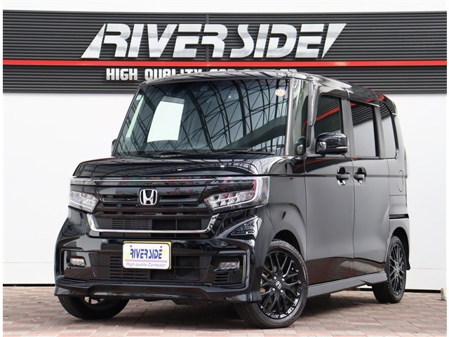 N-BOXカスタム L ターボ スタイルプラス ブラック 9インチフローティングナビHDMIBカ...