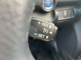 クルーズコントロールスイッチです。前方の自動車との車間距離を自動で保ち追尾します。