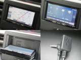 現在では必需品のナビが装備されています。オーディオはAM・FMラジオ・CD・DVD・Bluetooth・SDカード・AUXが使えます。快適ドライブの強い味方です!