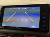 バックモニターも装備しております。バックギアに入れるとナビ画面に車の後方が映し出されます。これで後方確認も安心!