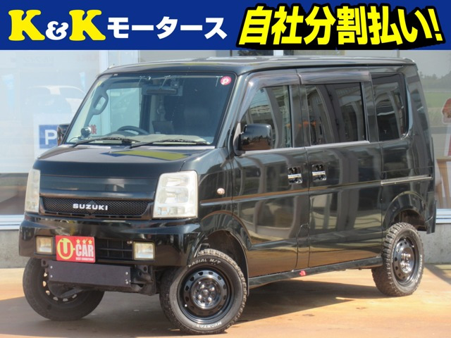 エブリイワゴンPZターボスペシャル関東仕入 リフトアップ M/Tタイヤ