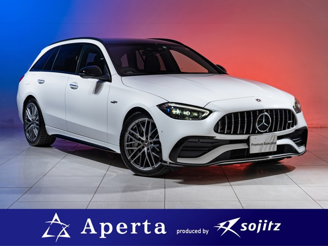 CクラスワゴンAMG C43 4マチック (BSG搭載モデル) 4WD保証付 禁煙ワンオーナー車