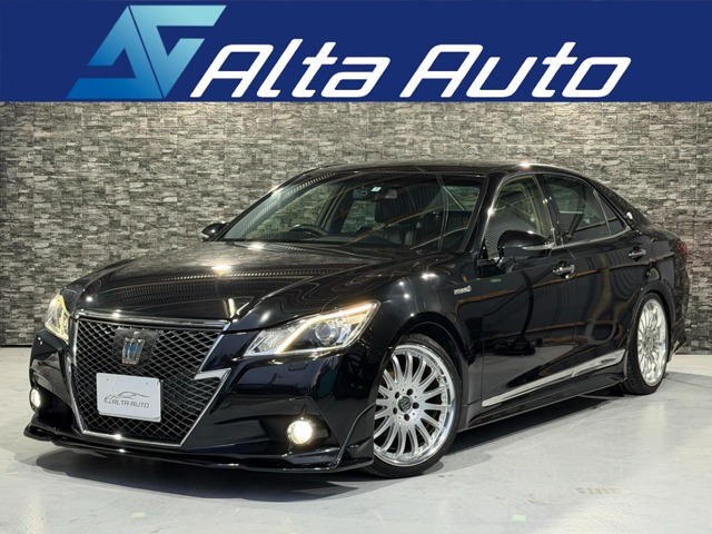 クラウンアスリート ハイブリッド 2.5 G 全国1年保証/新品フルエアロ/車高調/ロルフ