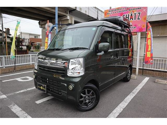 エブリイPC ハイルーフ 4WDワンオーナー 切替4WD 外品13インチAW