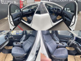 ☆上質なレザーシートで高級感のある車内です。リアシートの足元も広くゆったりとしています。