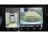 パノラミックビュ-モニタ-が付いているので、運転席から確認しにくい車両周辺の状況を把握出来ます。