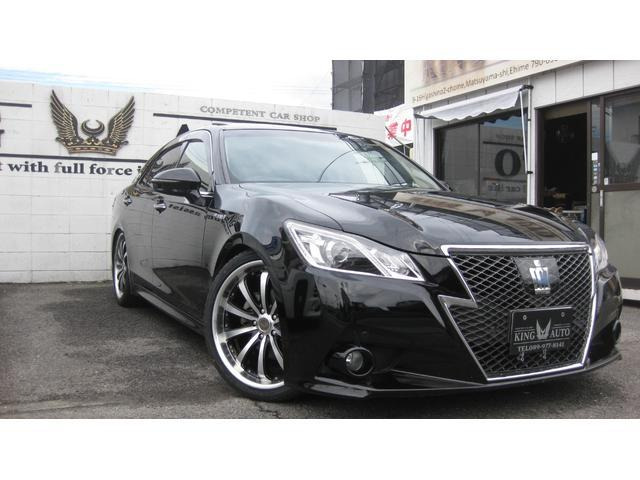 クラウンアスリート ハイブリッド 2.5 S サンルーフ ETC 社外20AW タイヤ4本新品 テレビ