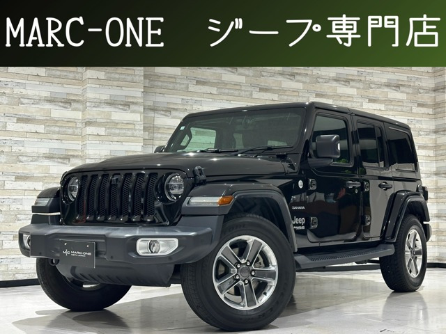 ラングラーアンリミテッド サハラ ローンチエディション 4WD1年保証付/Carplay/黒革ヒーター/フルセグ/